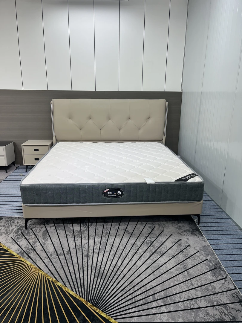 k17全实木榫卯主卧床可做储物高箱居家好物轻奢简约极简主卧皮床