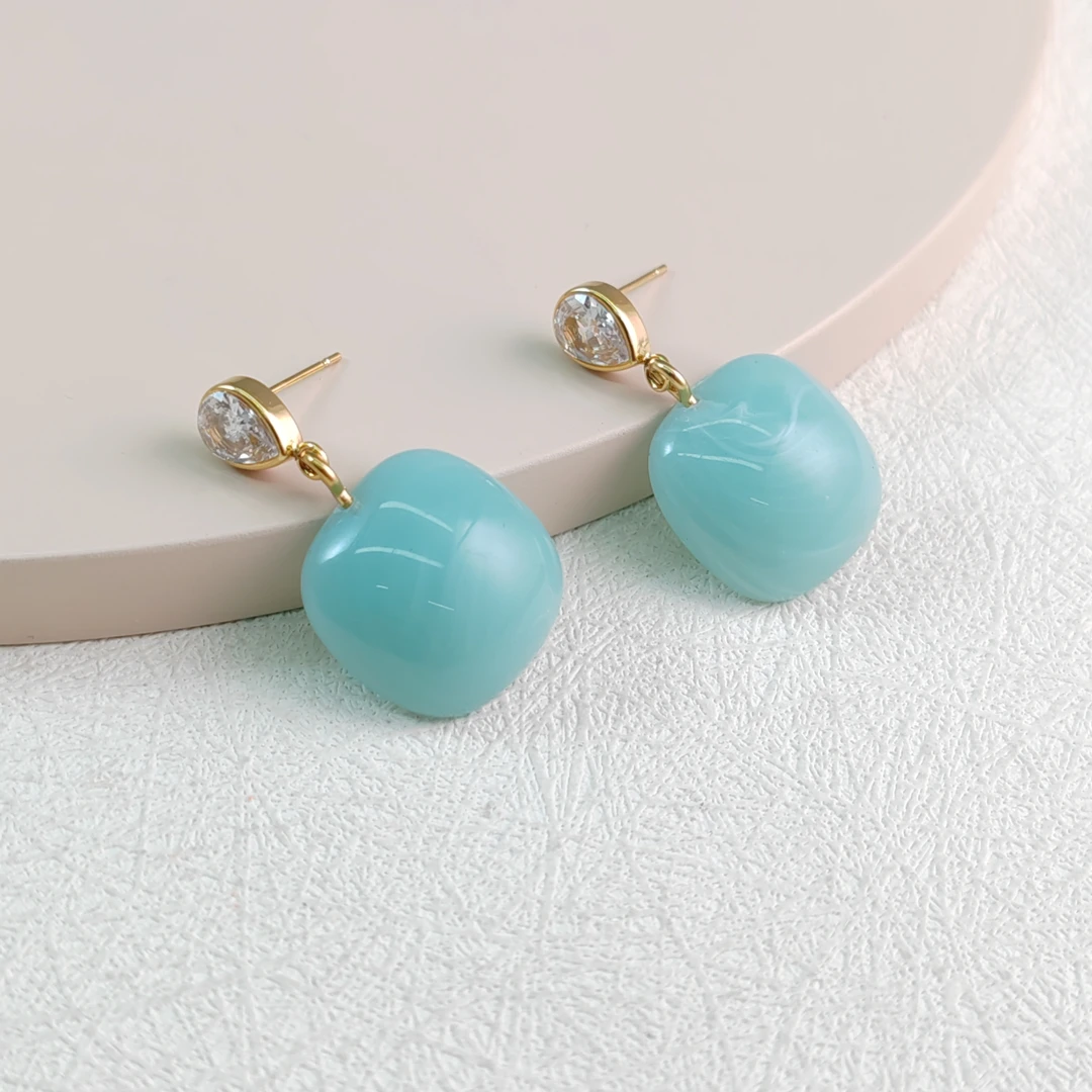 XUPING/旭平首饰 不锈钢合成锆石耳饰 【参与满赠】 GDJ T001056342