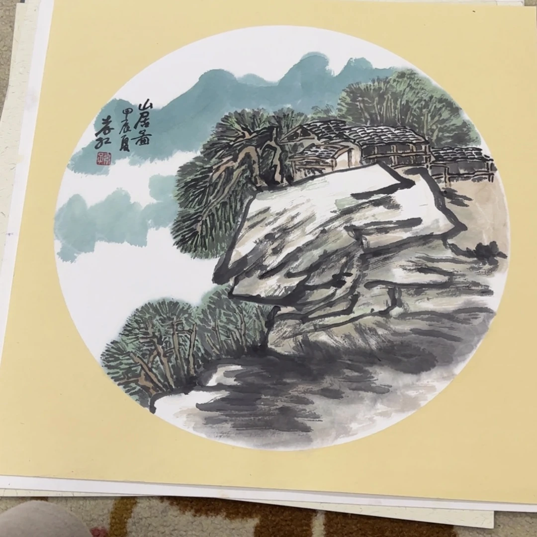 国画38-38卡纸作品艺