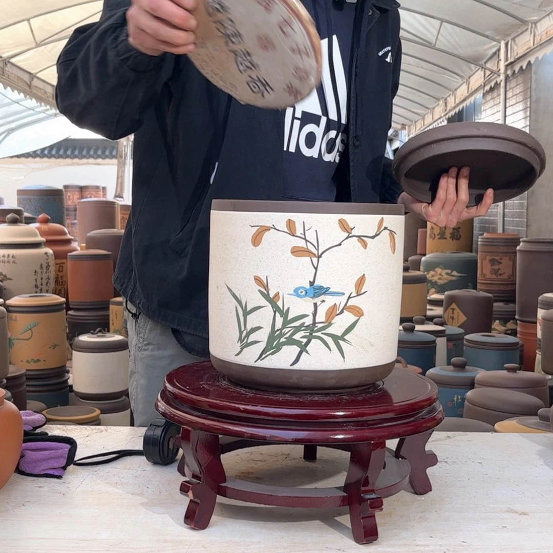 紫砂茶叶罐8 饼茶叶罐