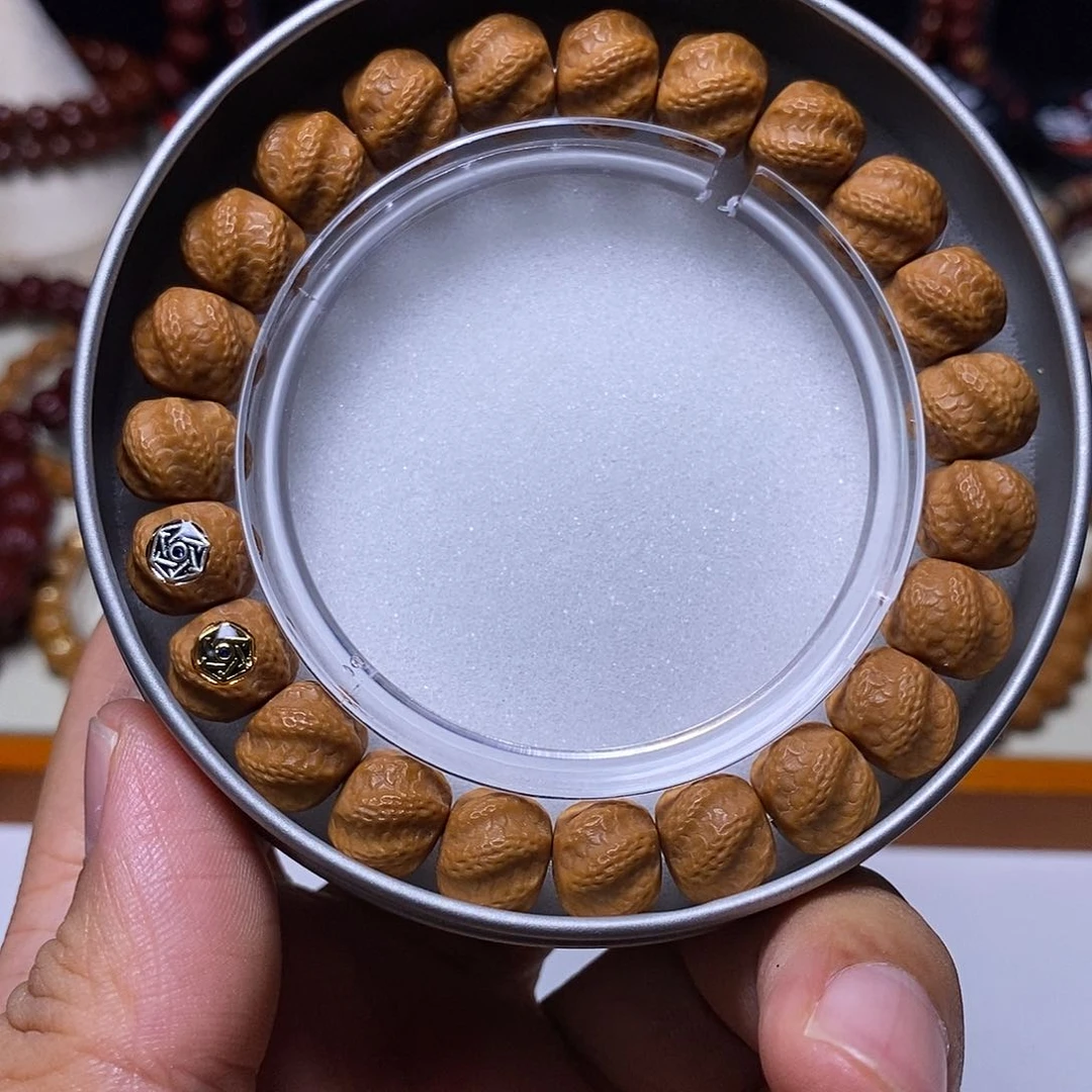 猴头核桃手串双标灵蛇听吟尺寸11全品精工