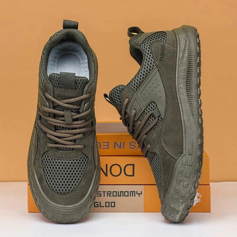 俞兆林劳保男鞋夏季工作上班防臭解放鞋休闲运动网鞋网面透气潮鞋