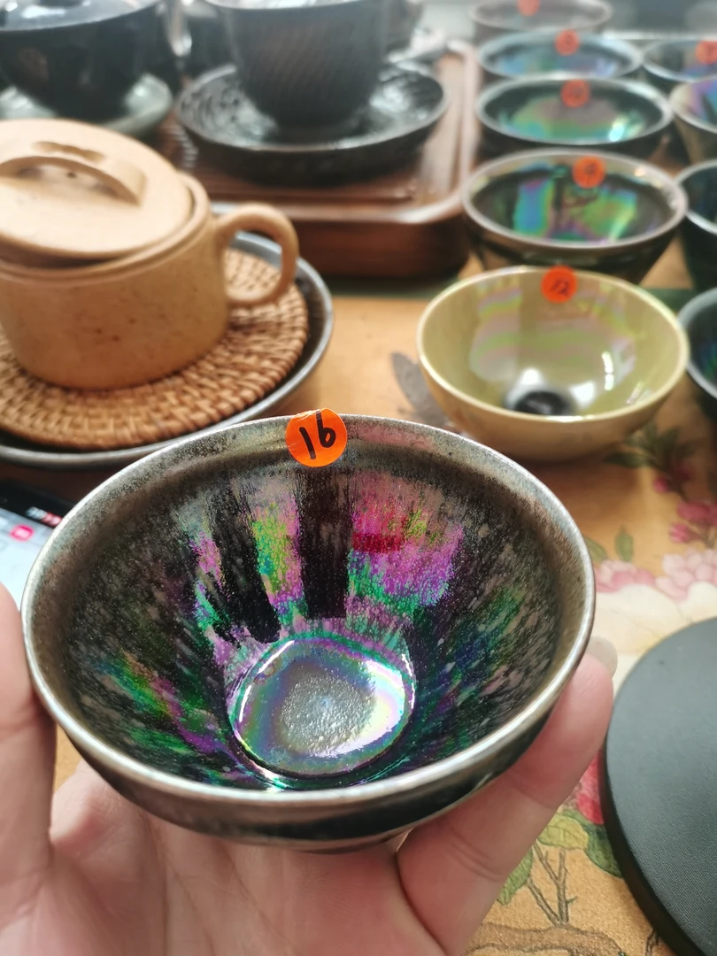 养彩建盏高铁胎原矿釉