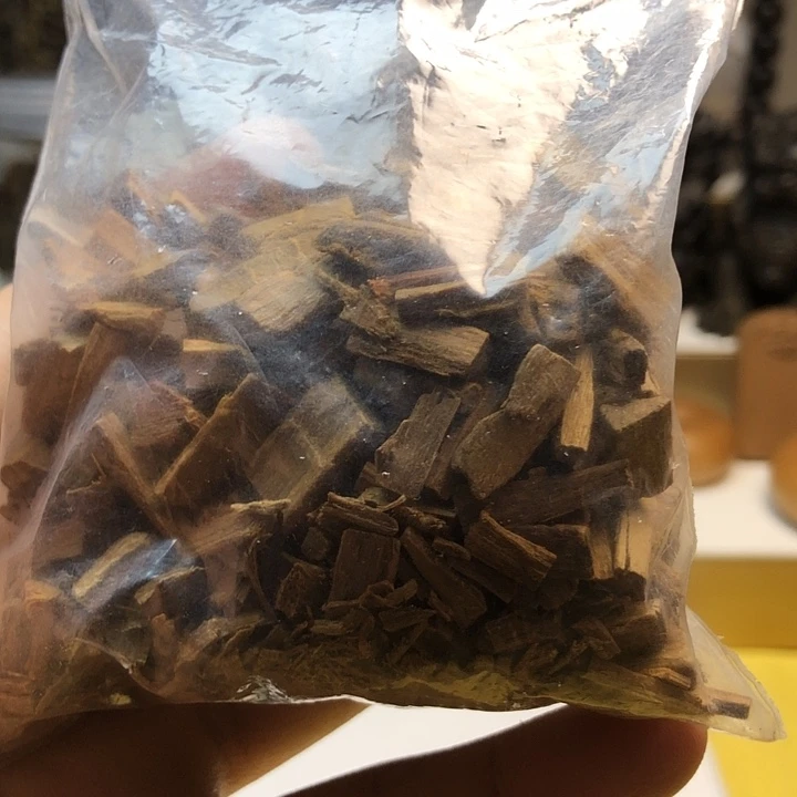 檀香木手串/手链老山檀香50克黑肉碎粒