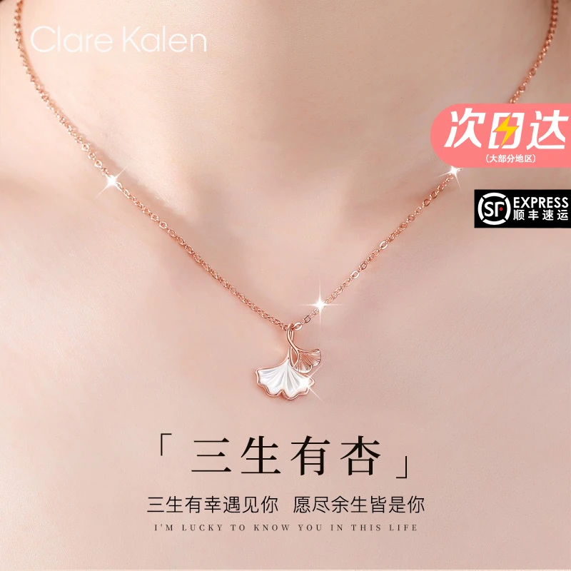 ClareKalen三生有幸项链女款轻奢小众高级感锁骨链生日礼物送女生