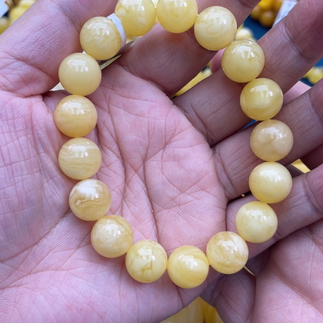 琥珀裸石未镶嵌琥珀蜜蜡12m m