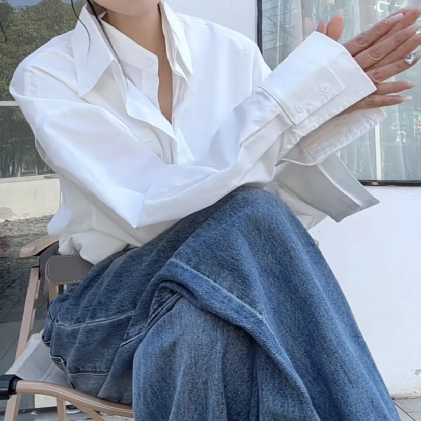 欧货设计款双领衬衣