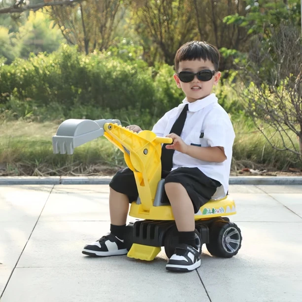 【启迪】儿童挖掘机玩具车1-6岁男女宝宝多功能滑行车挖土机