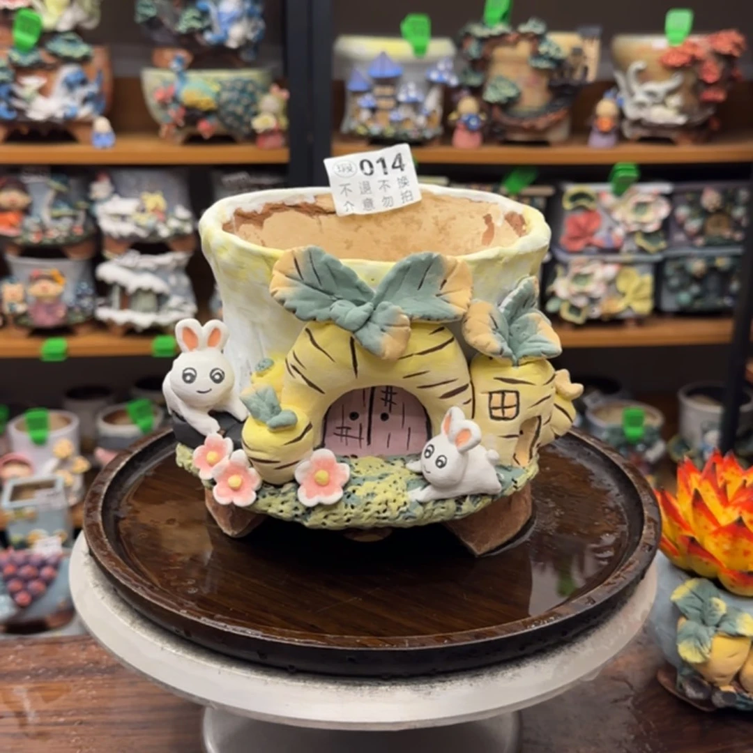 【闪购商品】陶瓷百*惠粗陶手捏