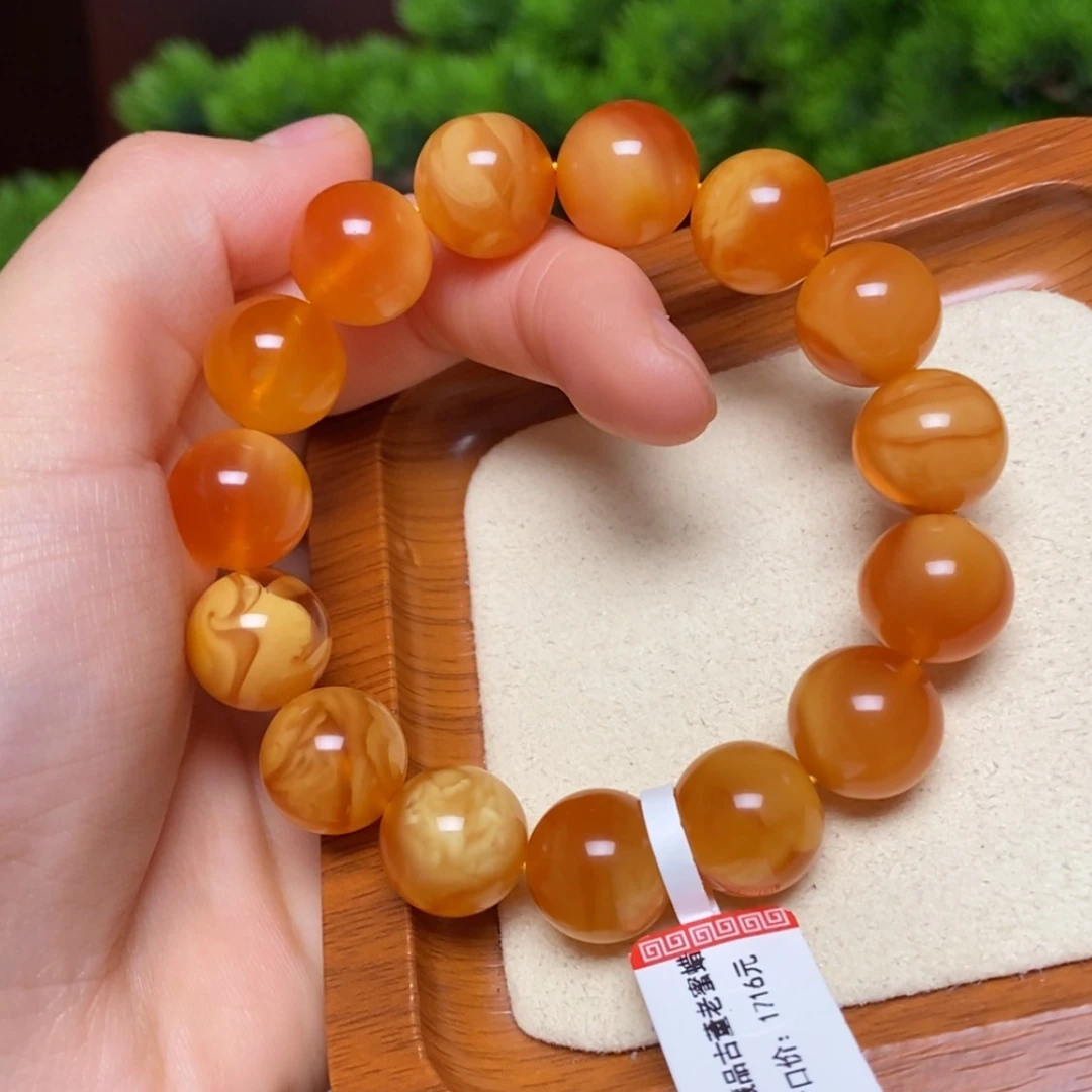 【闪购商品】未镶嵌蜜蜡手链手串