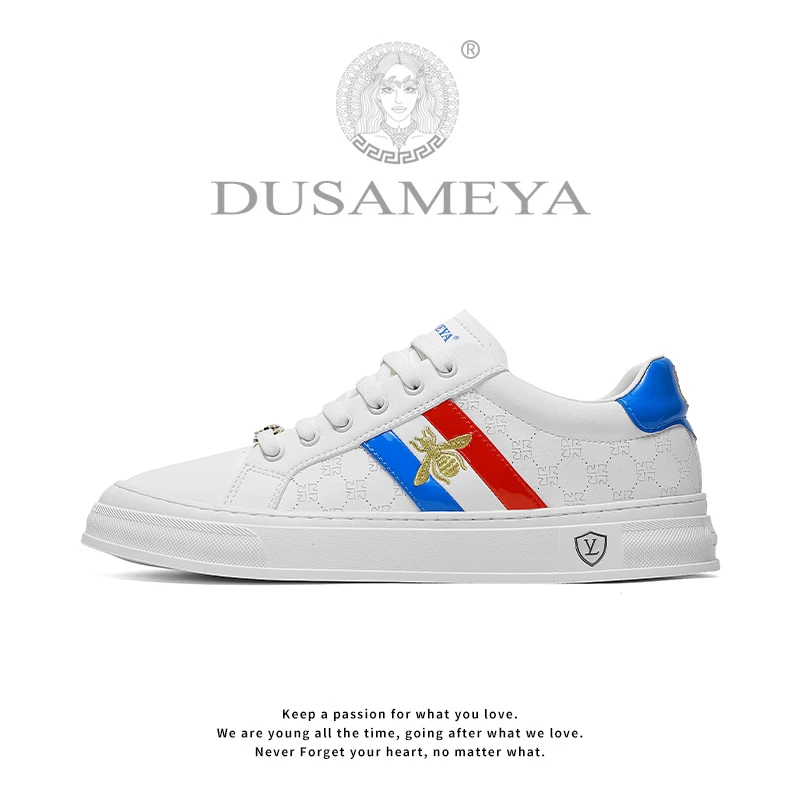 DUSAMEYA/杜莎米娅轻奢时尚百搭透气情侣休闲板鞋软底软面6799