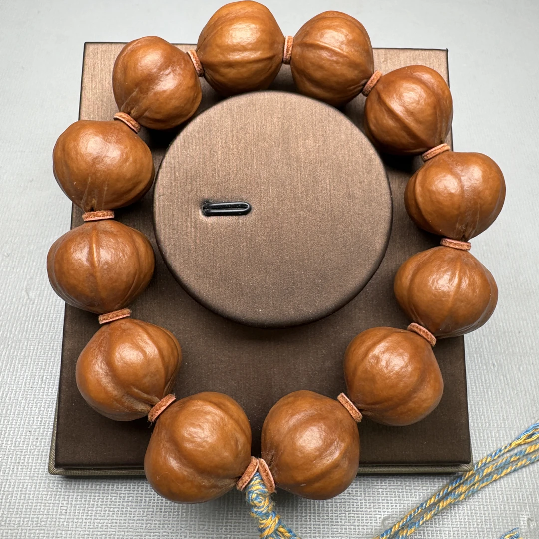 橄榄核雕 2.1铁核 蒜头文玩手串