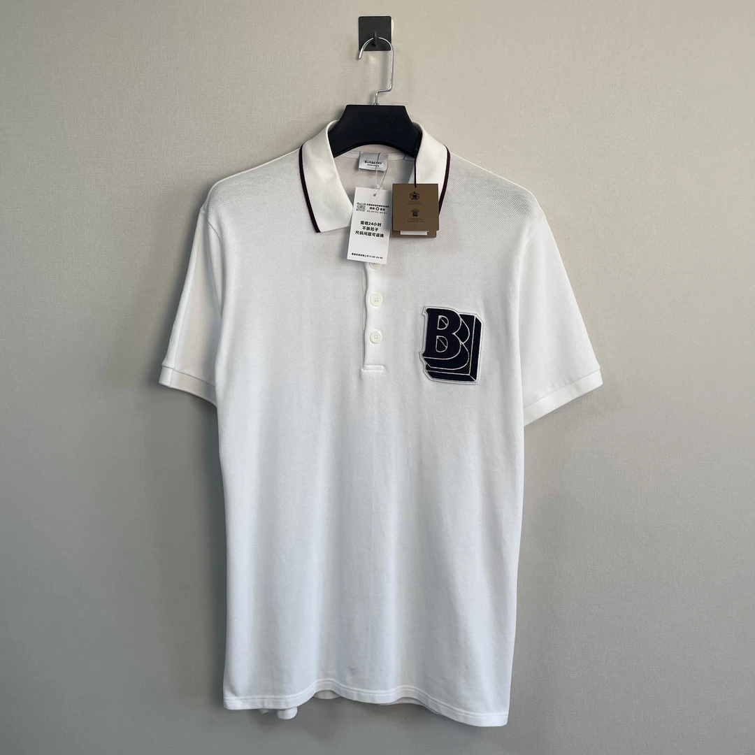 未使用 BURBERRY/博柏利 大B刺绣Polo衫/L码/原吊/价4100
