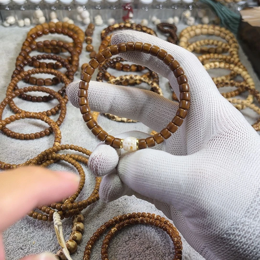 阿***金紫金鼠手串黄金甲小直切