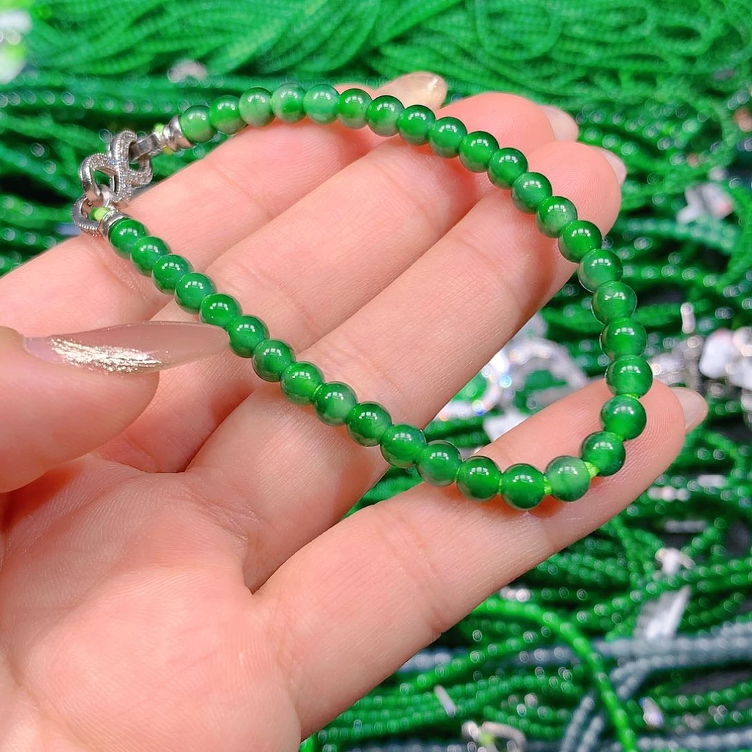 翡翠手链未镶嵌天然