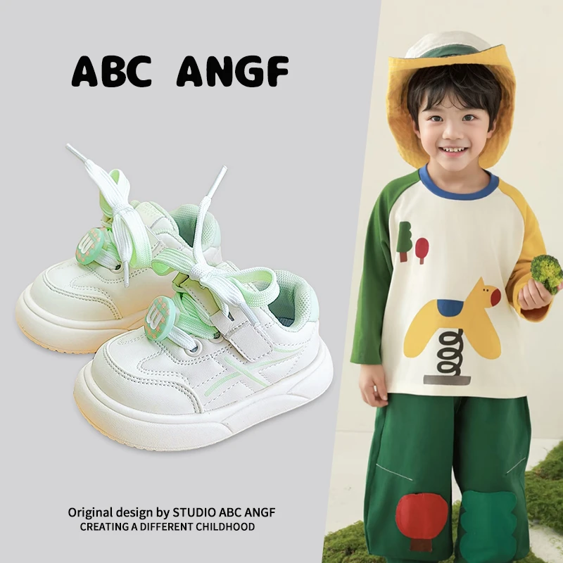 ABC ANGF官网宝宝学步鞋2025春新款运动鞋男童很轻婴儿机能鞋女童