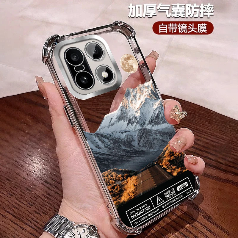 潮牌适用一加15手机壳四角防摔套1+15软硅胶全包带镜头膜男士创意
