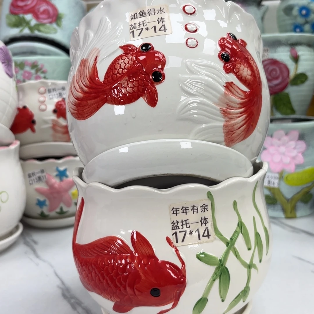 @夏西陶瓷花盆@@5837296