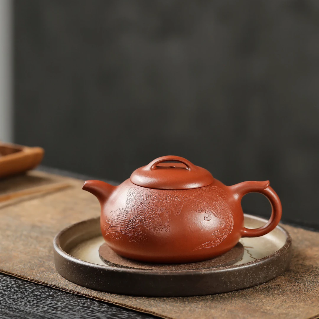 高端紫砂壶 凤凰款原矿大红袍·170cc