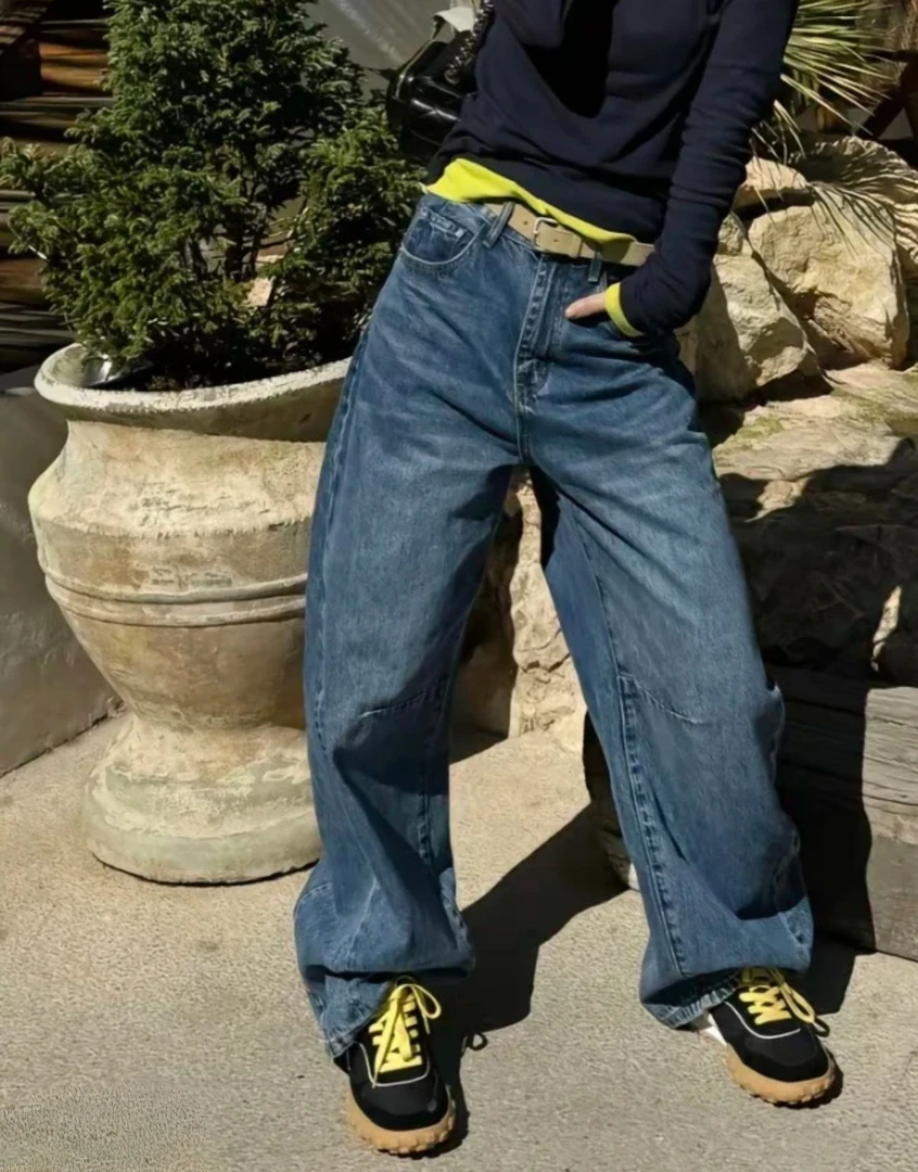 清C Az LongQuan 缝线水洗牛仔裤 CT1610