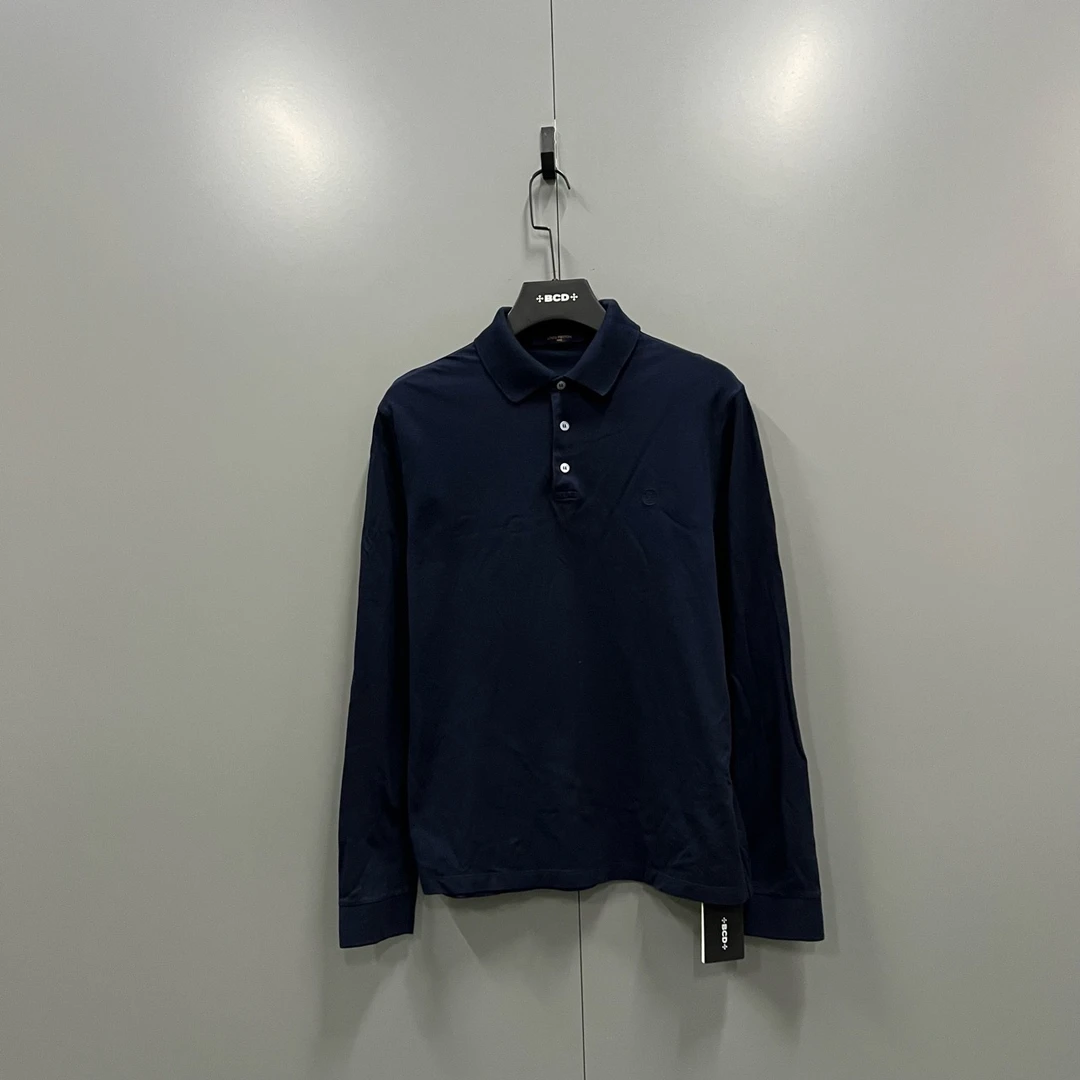 95新 LouisVuitton/路易威登 jp915 103430 藏青色刺绣长袖 S码