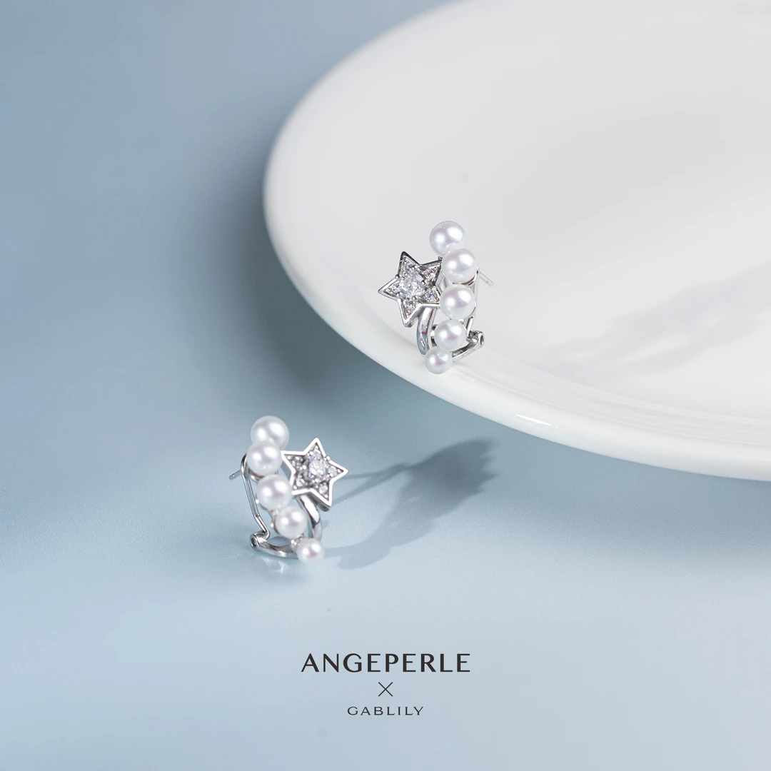 【泉腾腾】天使之泪 淡水珍珠S925银耳饰3-6mm时尚百搭气质经典款