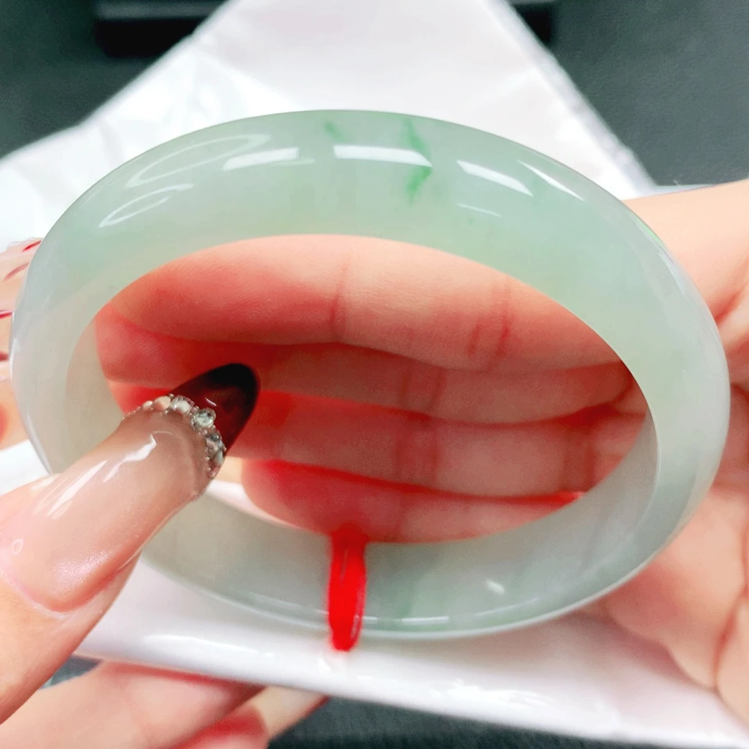 翡翠未镶嵌手镯58