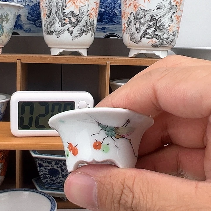 红陶无*涯手工盆景花盆