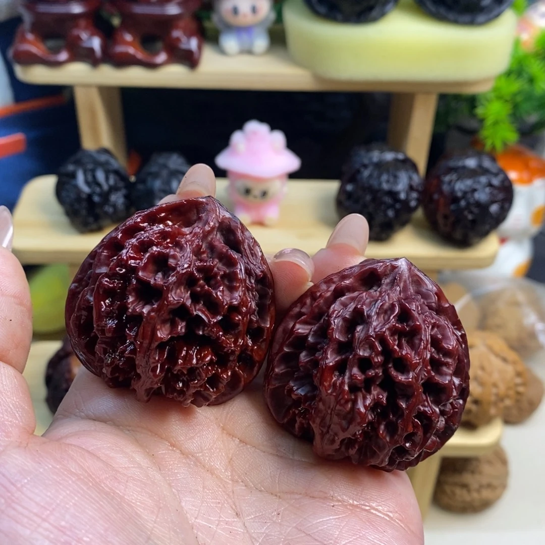 文玩核桃吊坠地闷帝王43尺边肚高同尺