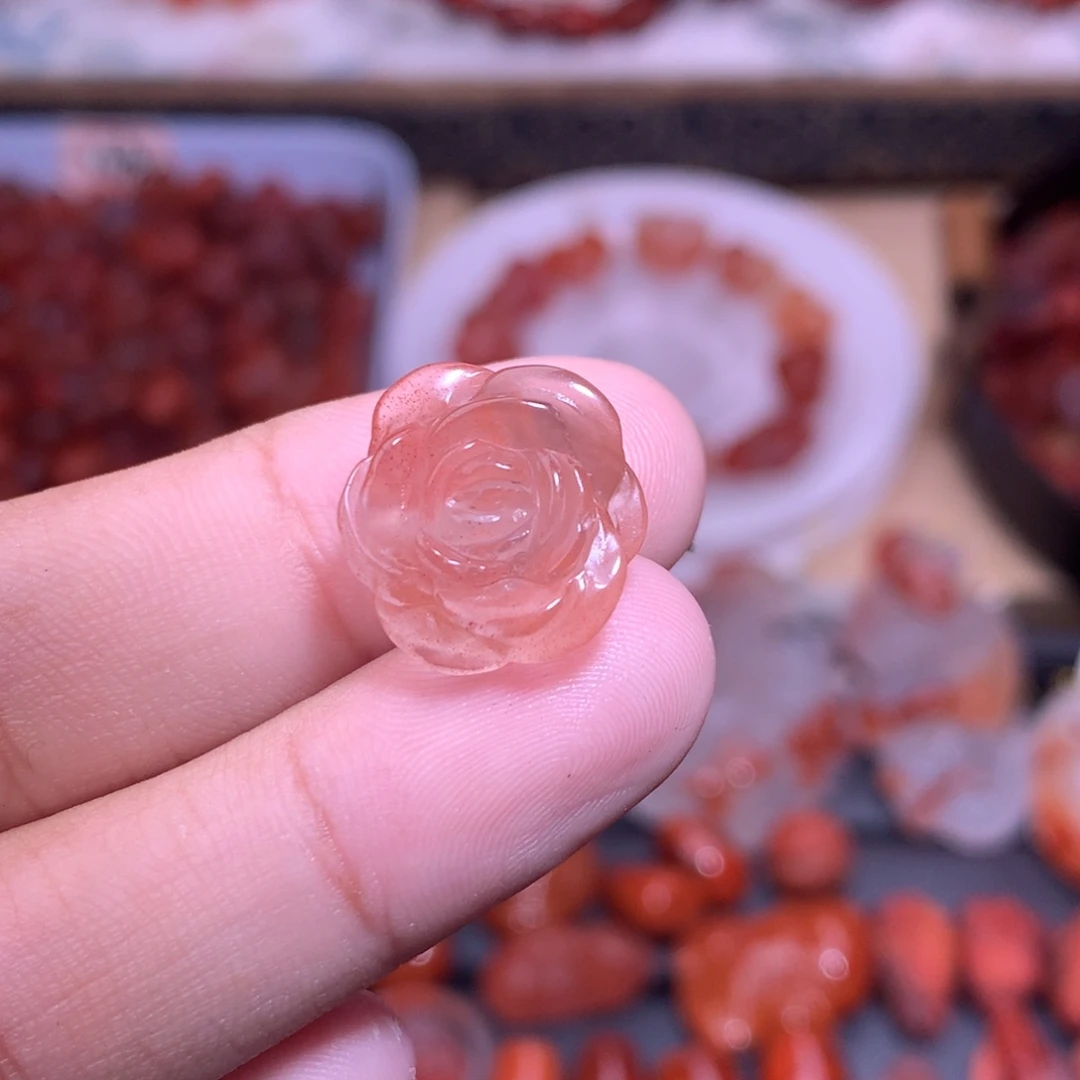 南红玛瑙合金珠宝半成品909