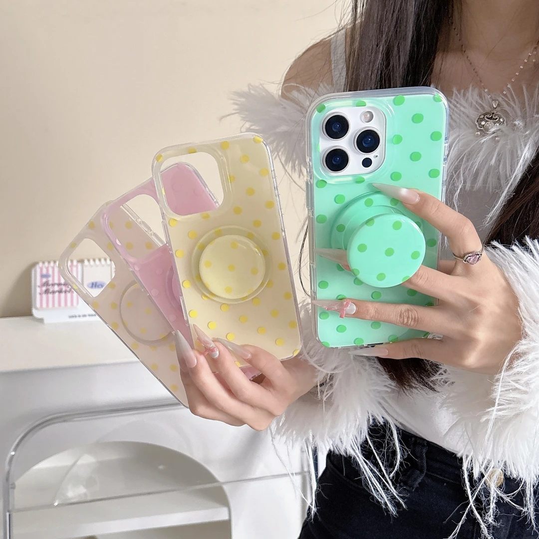 【夏日波点】清新感波点手机壳 新款磁吸手机壳 适用苹果手机壳