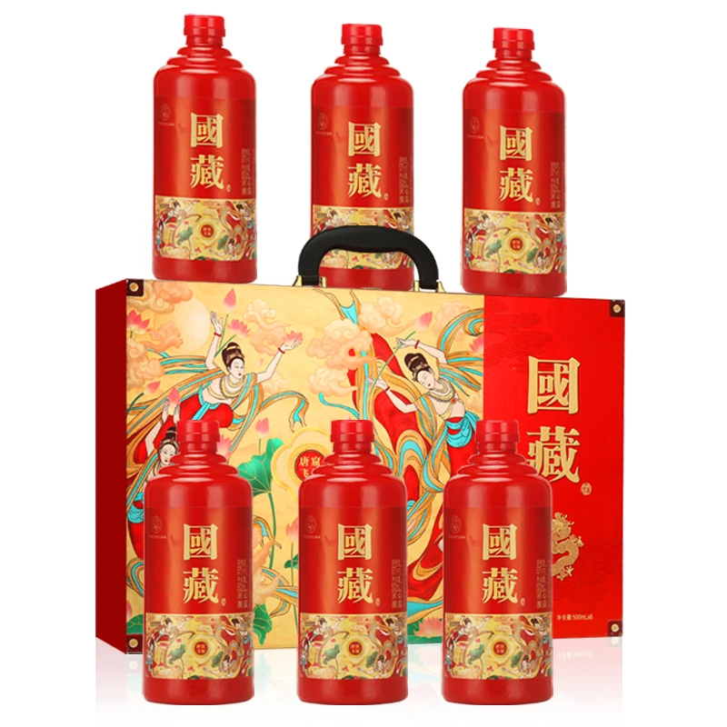 满壶仙国藏唐窖飞仙酱香风味53度500ml*6瓶瓶礼盒装 酒