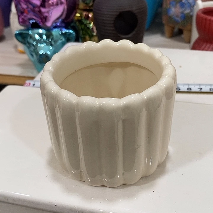 摆件陶盆有孔 微瑕介意勿拍