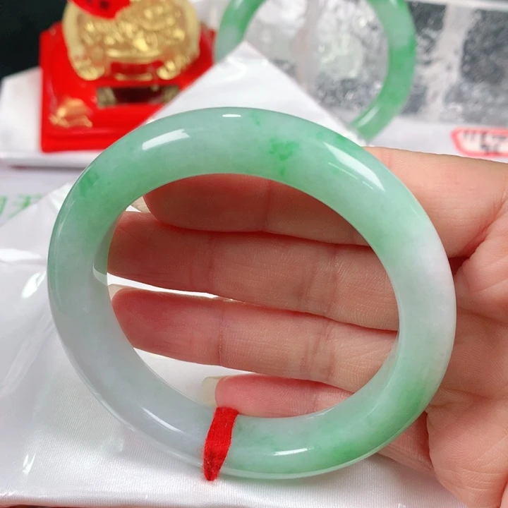 未镶嵌手镯翡翠   编号0264 正圈55+