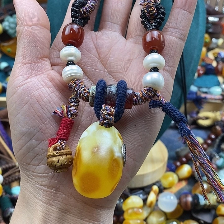 蜜蜡未镶嵌项链项链