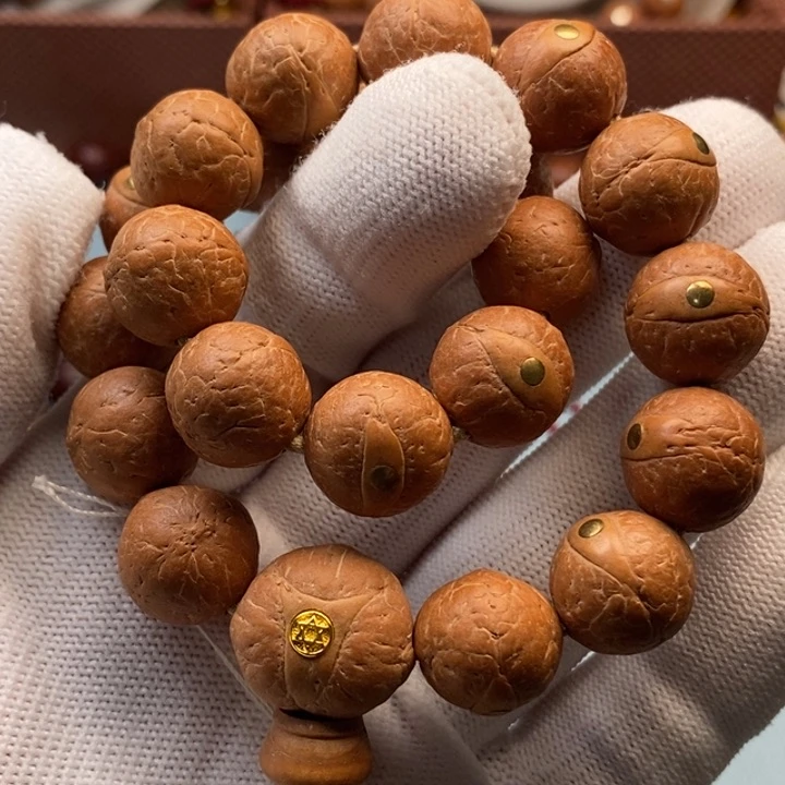 凤眼菩提手串13.5mm铜钉