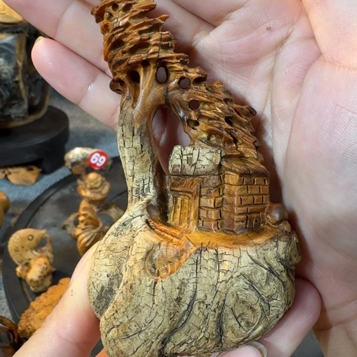 崖柏摆件手把件等
