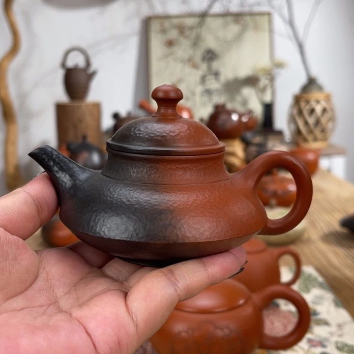 福***金常滑益规手作茶壶