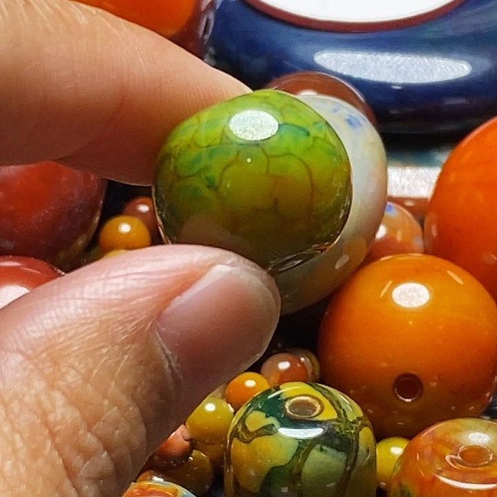 蓝***诗玛瑙/玉髓未镶嵌颈饰