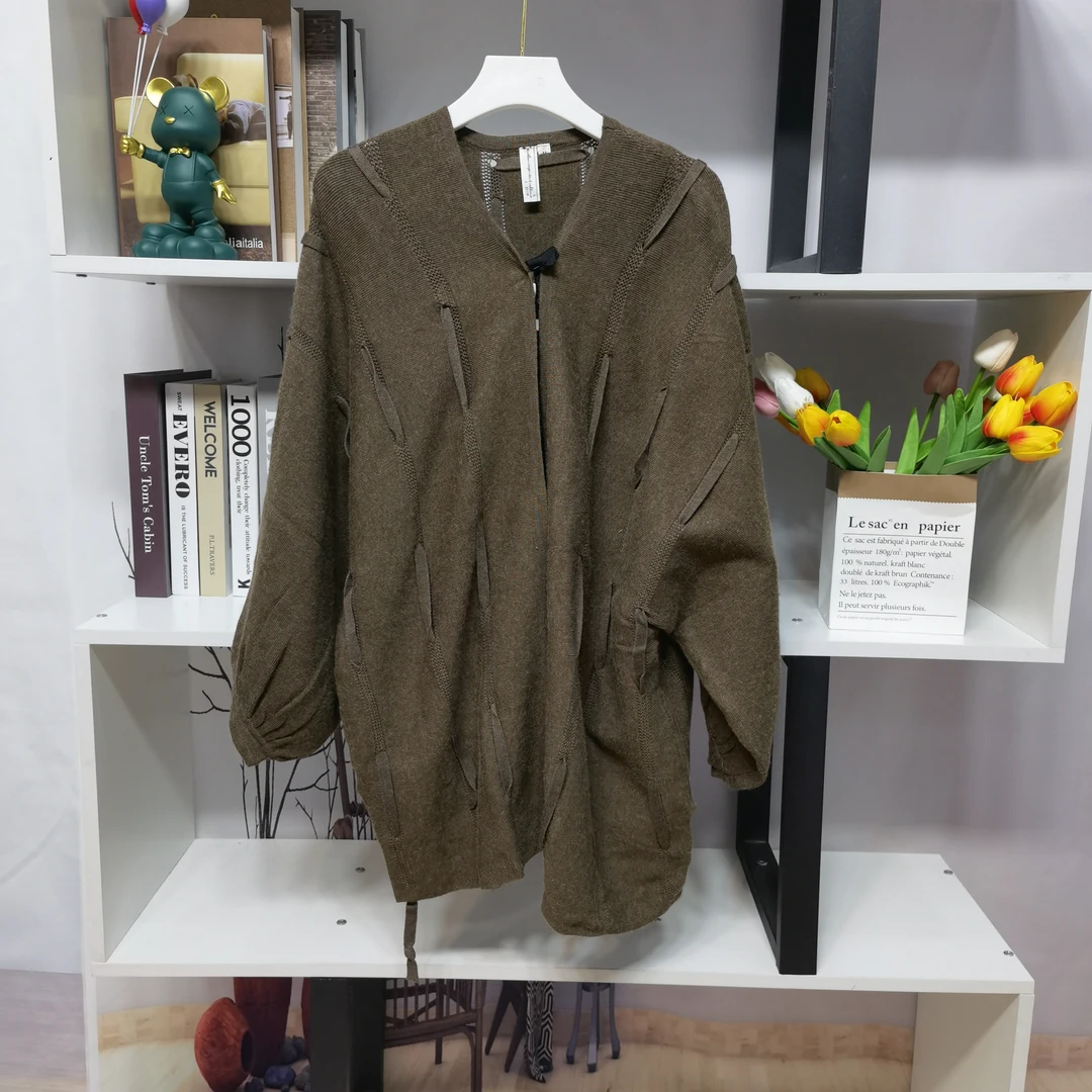 G0385【春季新款】时尚百搭洋气咖色外套