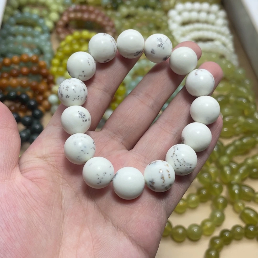 蛇纹石玉未镶嵌手链