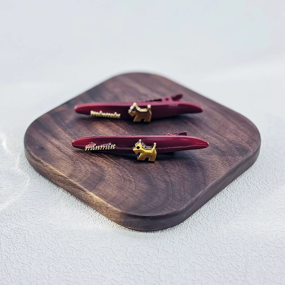 【HP·轻奢】酒红小马对夹-4019