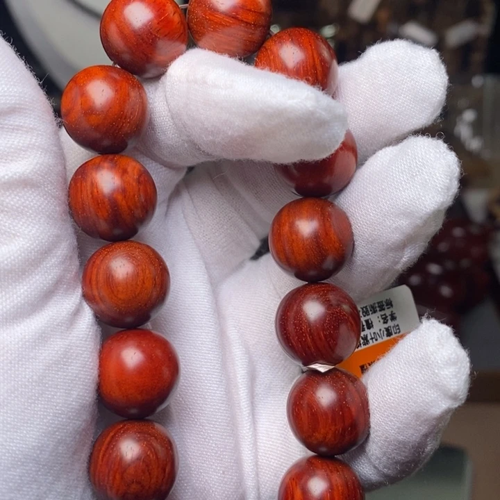 小叶紫檀手串/手链原汁原味1.5cm 泥料 内二膘特价款