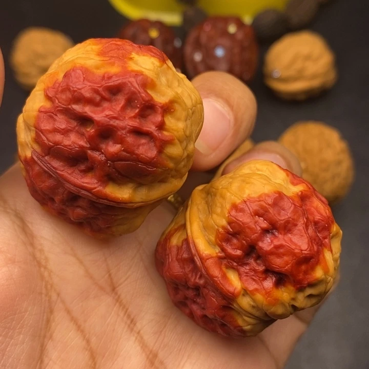 吊坠文玩核桃38尺方尊金蟾