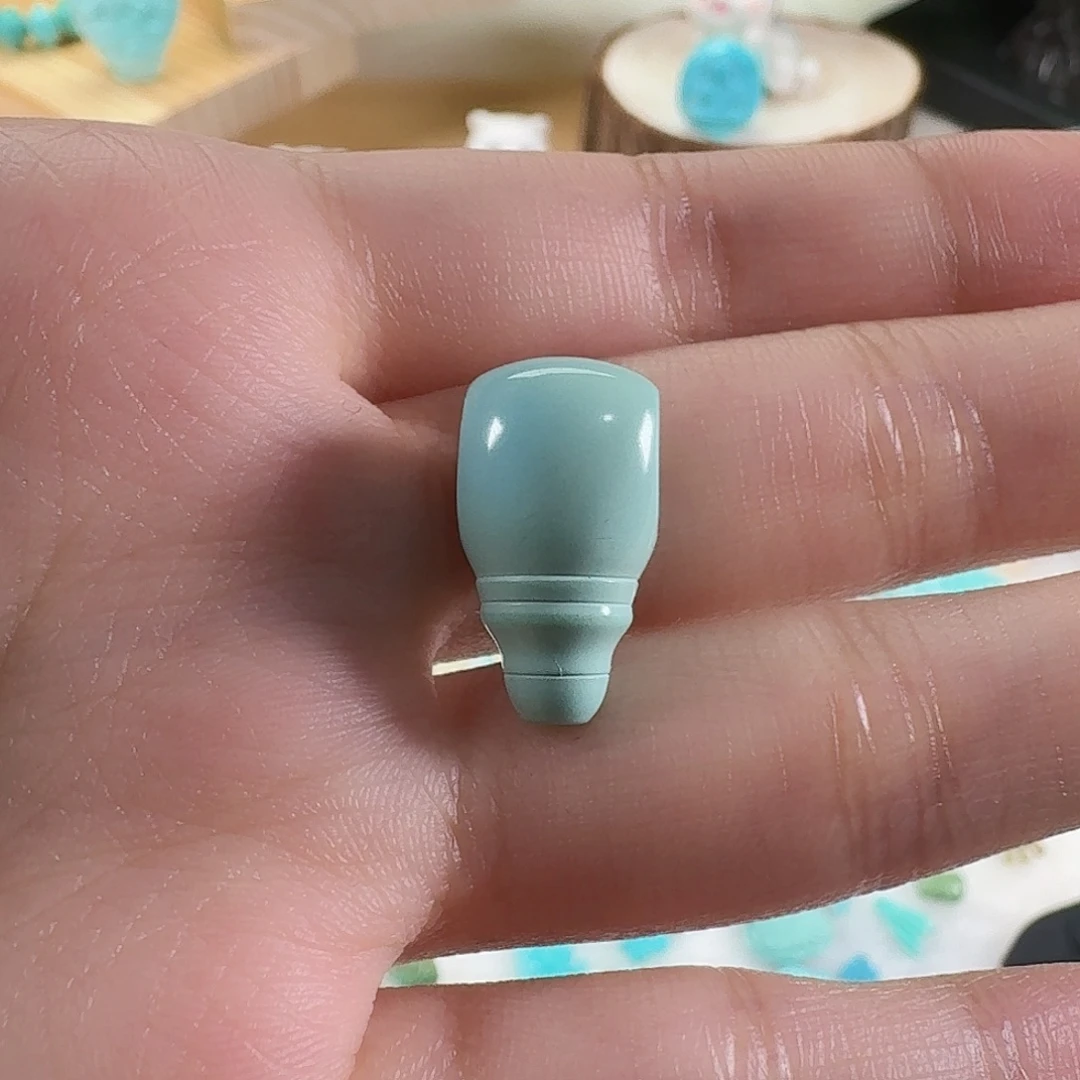 妙***心绿松石未镶嵌吊坠(不含链)