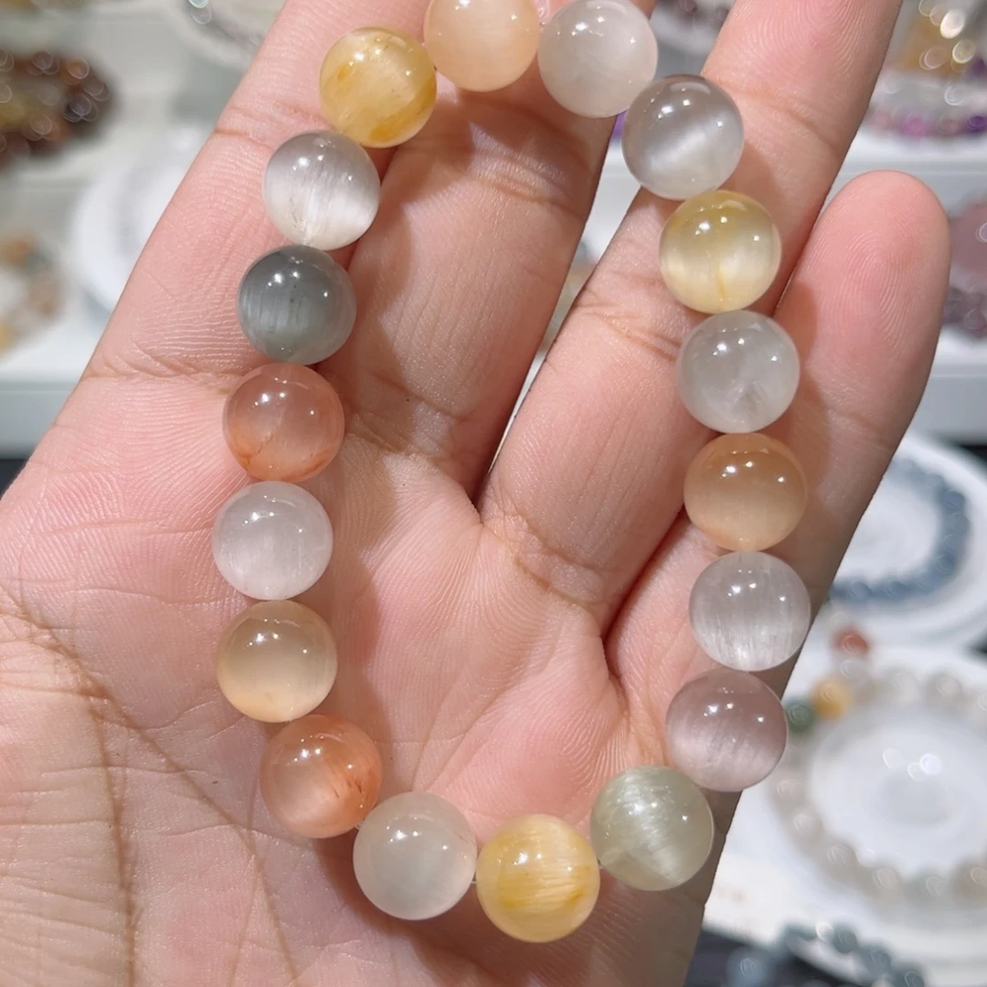 未镶嵌手链水晶兔毛