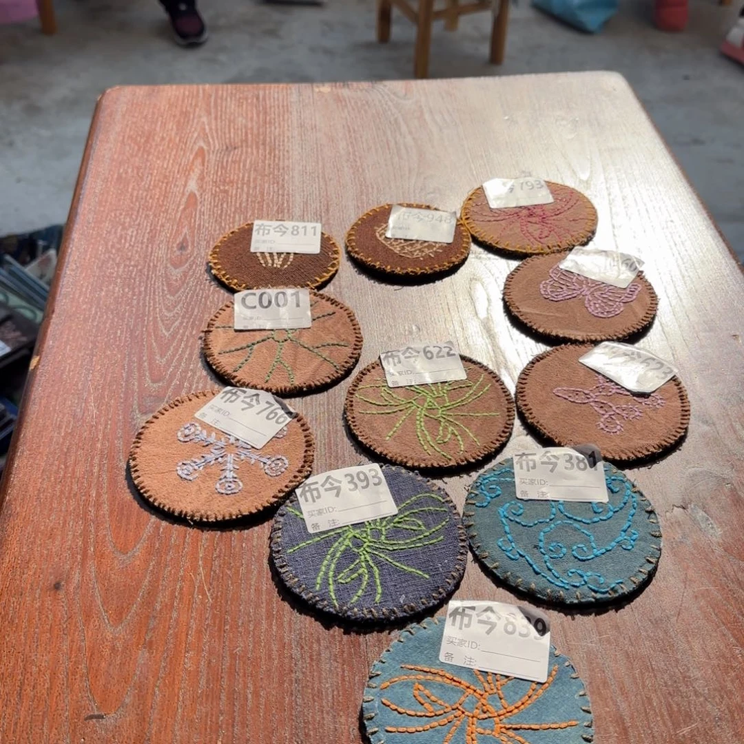 织绣3号，623一张福利杯垫