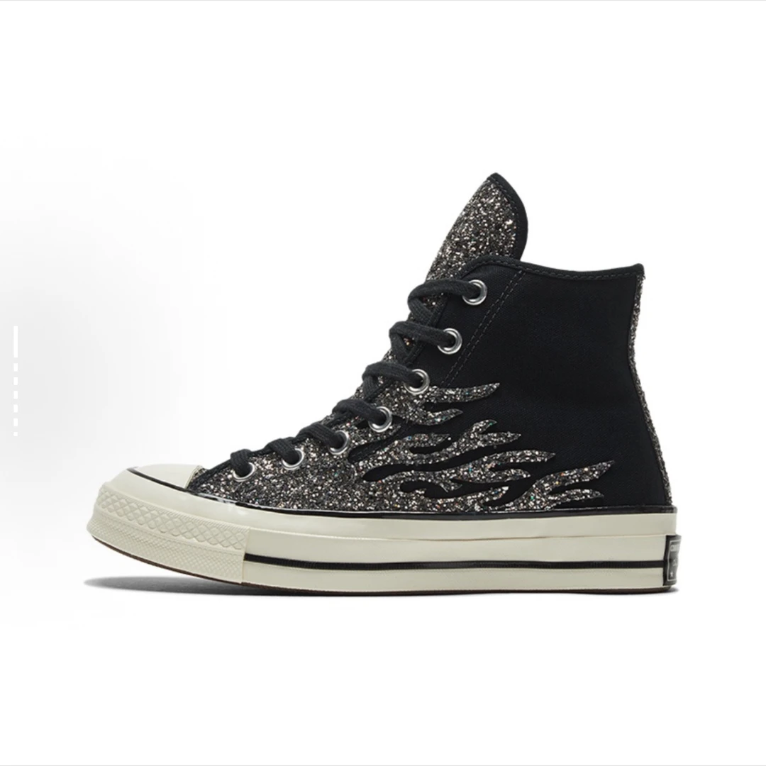 Converse 匡威 日常百搭 高帮 帆布鞋 女款 黑569387C
