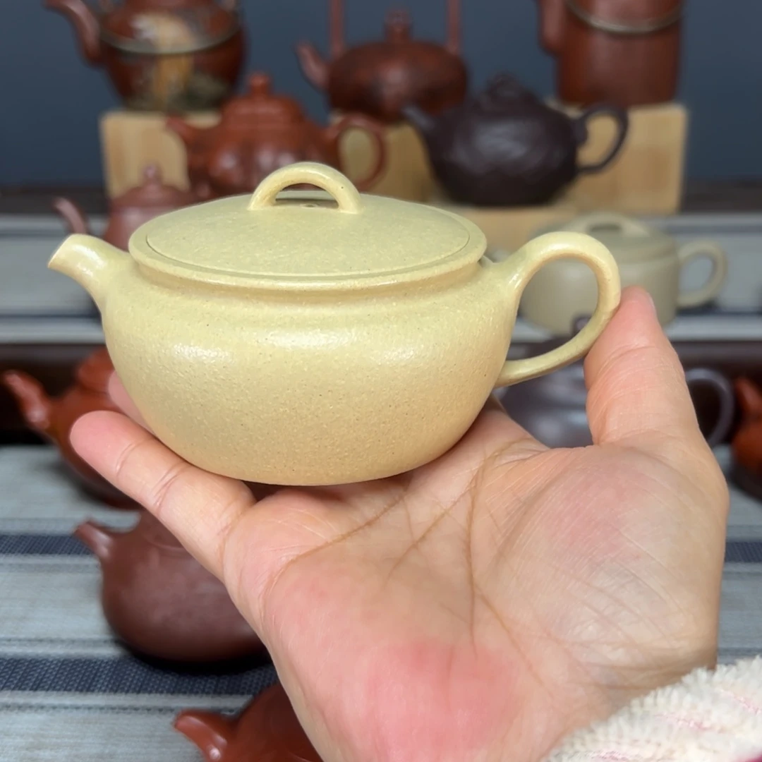 茶壶紫砂汉瓦本山绿