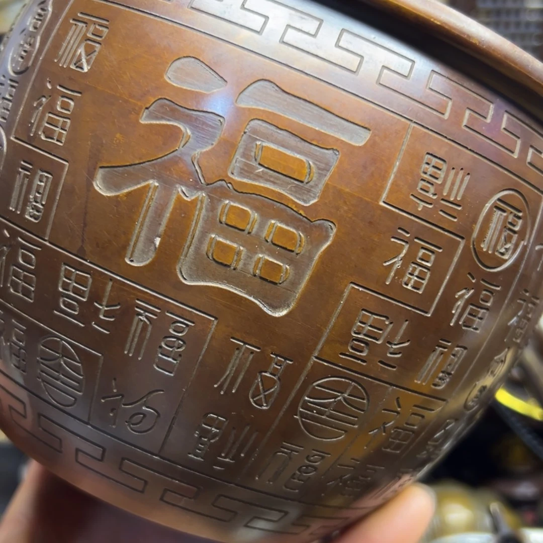 铜摆件欢迎欢迎你